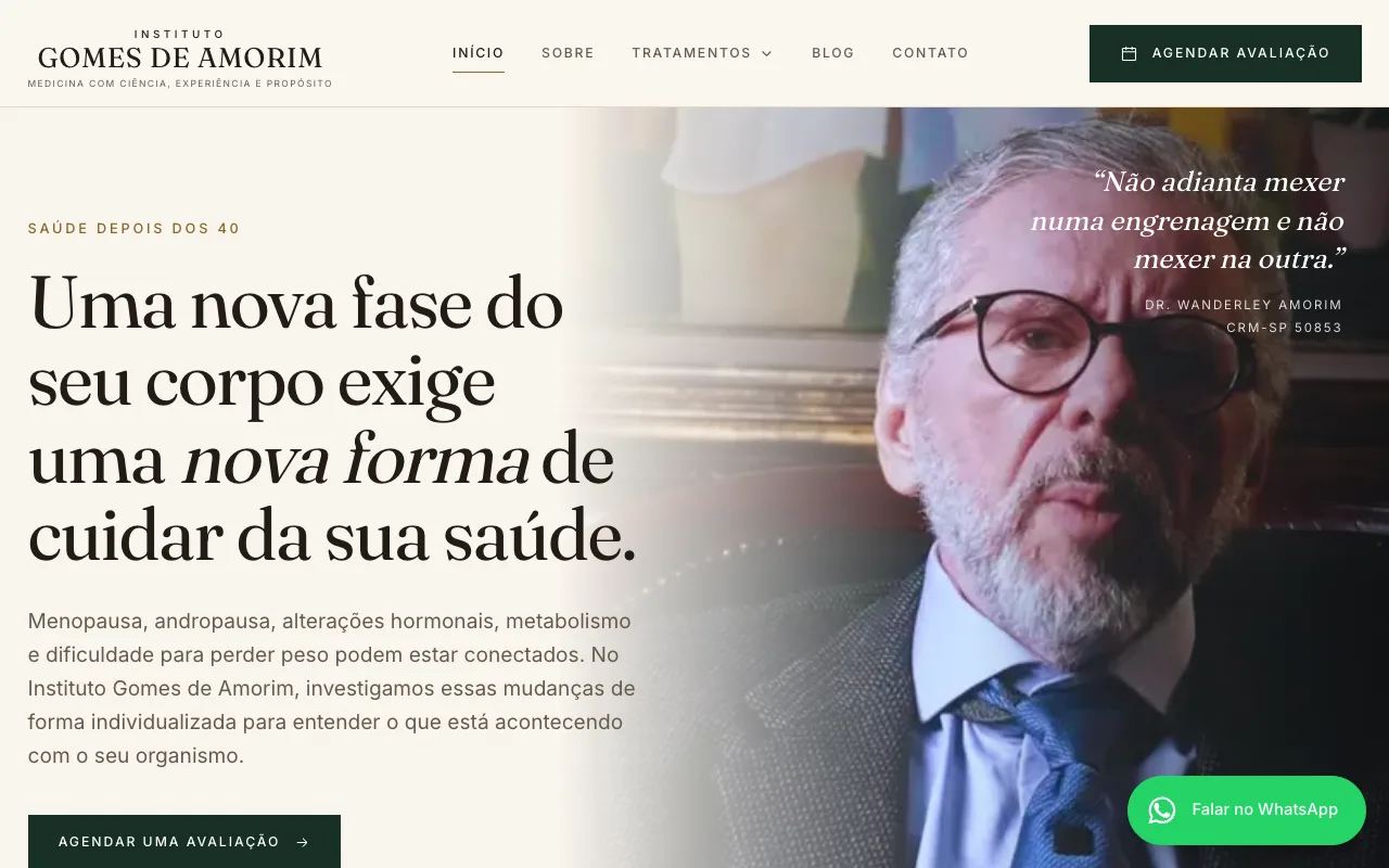 Tela do Instituto Gomes de Amorim
