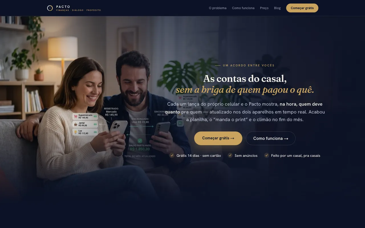 Tela do PACTO
